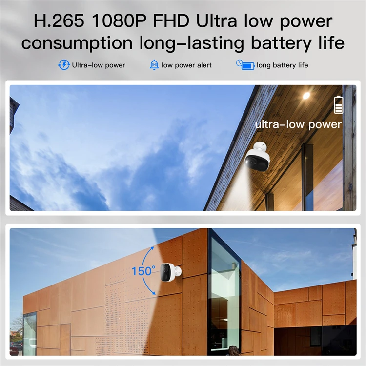 Камера видеонаблюдения BW4 HD 1080 с пассивным инфракрасным датчиком присутствия и питанием