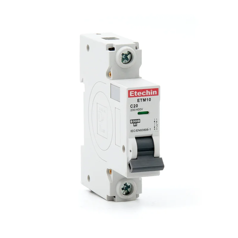 ETM10 MCB 6ka Mini Miniature circuit breaker Kema 63a 1 2 3p pole overload short circuit protection power safty home 4.5ka