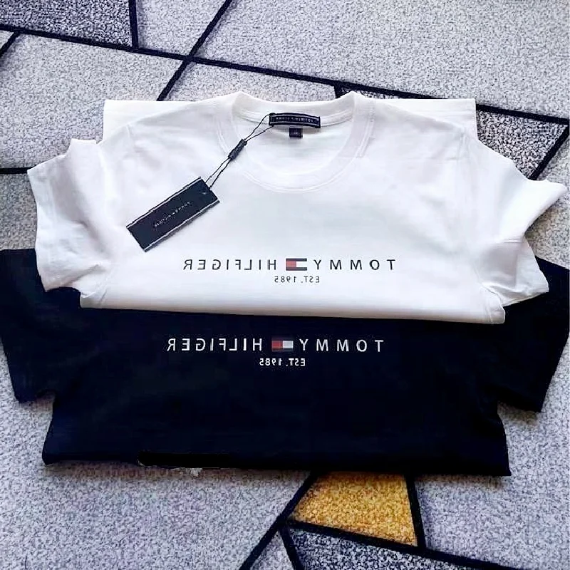 2023 New Arrival RoSa Hombre Edition Tommys Hilfiger T Shirt Sromotional Cotton Oversize T-shirts for Men