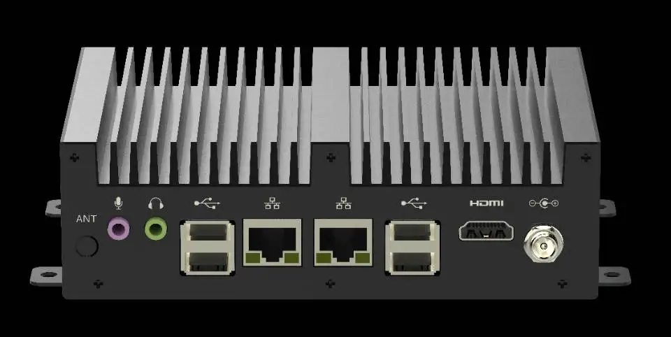 Промышленный компьютер встроенный безвентиляторный мини-ПК Intel J1900 i3 i5 i7 монтажная направляющая по