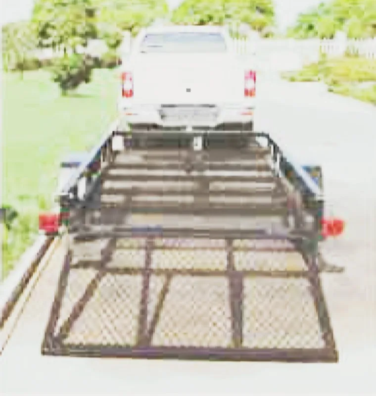 Powder Coated Steel Utility car trailers farm travel trailer