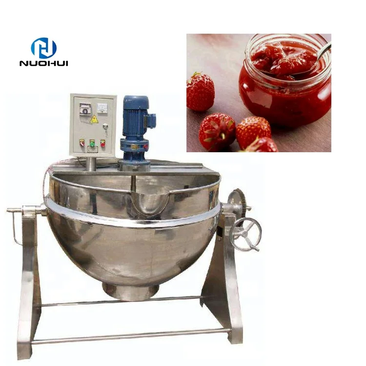 industrial small onion cream jam caramelized stirrer cooking machine caramel double jacket kettle