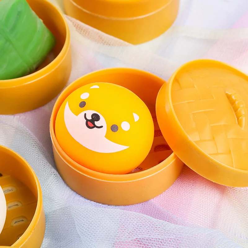 Cartoon blind box steamer squeezing toy stress relief toy decompression cute Super Cute kindergarten children gift