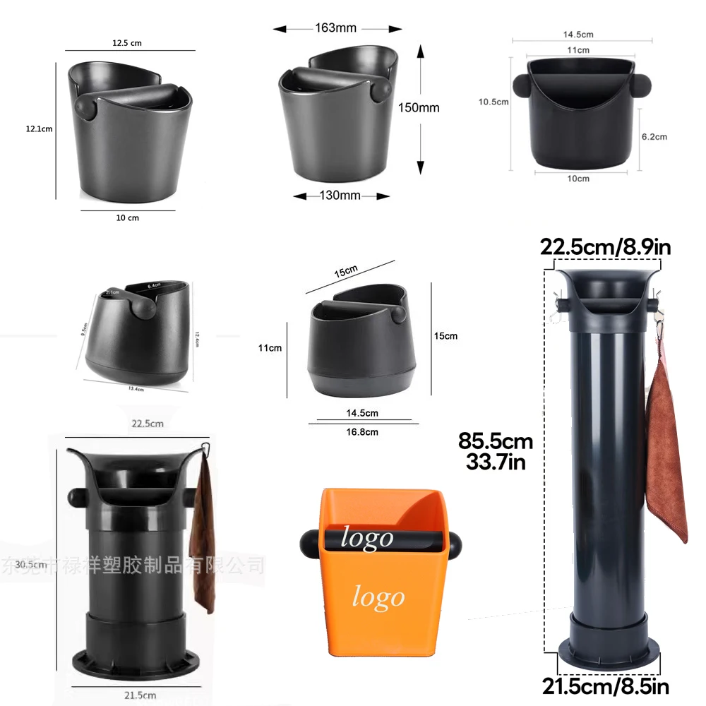 Esoresso Tool Coffee Knock Box Custom Logo Multi Size for Family Office Cafe Shop Commercial Stand Bucket
