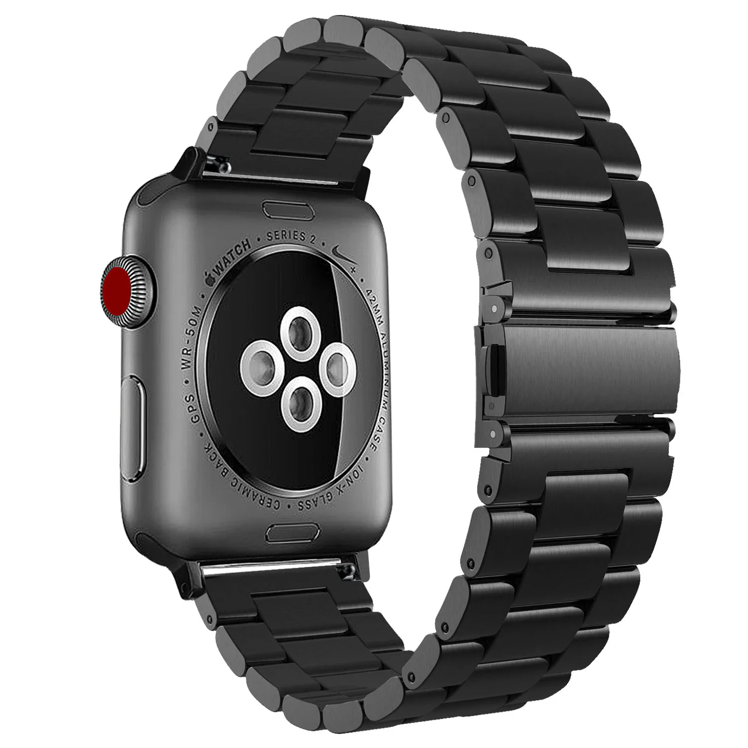 Лидер продаж, металлические браслеты для умных часов iwatch 44 мм, классический дизайн, звеньевой браслет из нержавеющей стали для Apple Watch серии 4