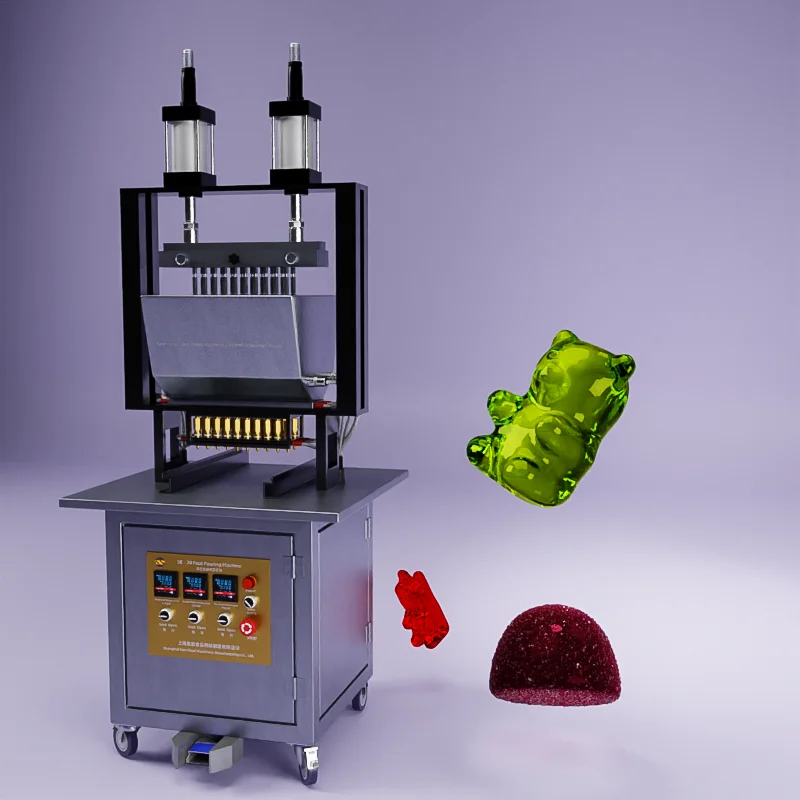 Semi Automatic Hard Lollipop Candy making machine gummy depositor machine gummy bear machine small