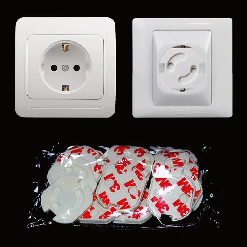 MU Black Color Baby Proofing Supplies Safety Outlet Plug Covers Safety Socket Cover