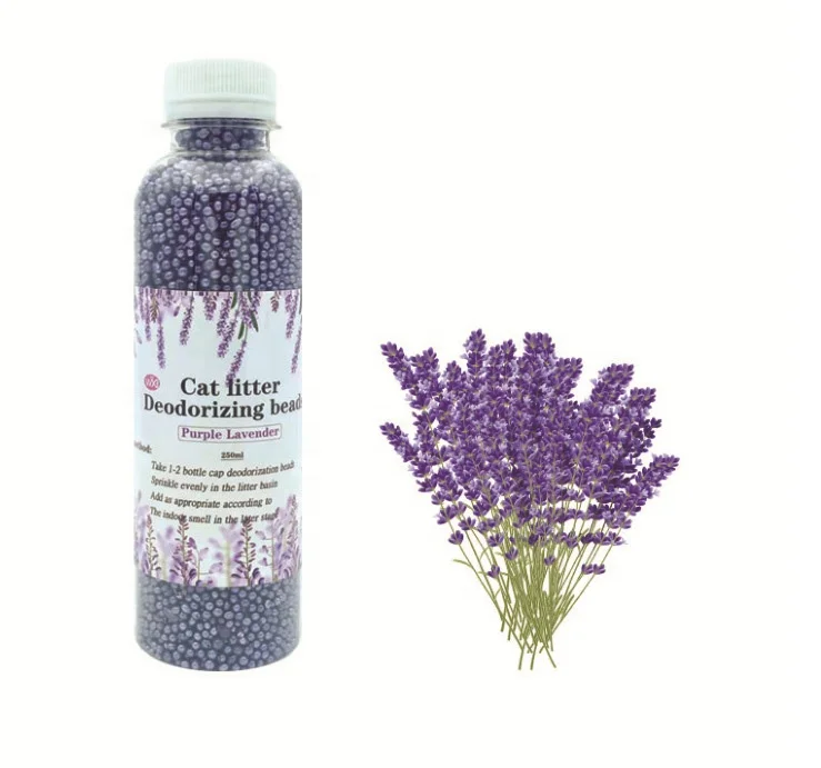 Factory Wholesale Custom Logo Cat Litter Deodorant Beads 200g Deodorant Cat Deodorizer Beads