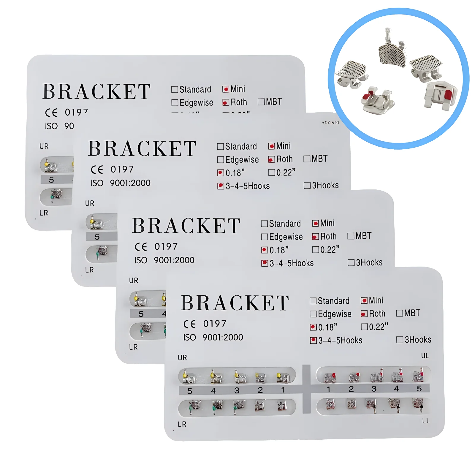 Dental Orthodontic Metal Welding Brackets Ortho Mesh Base Braces Factory Price
