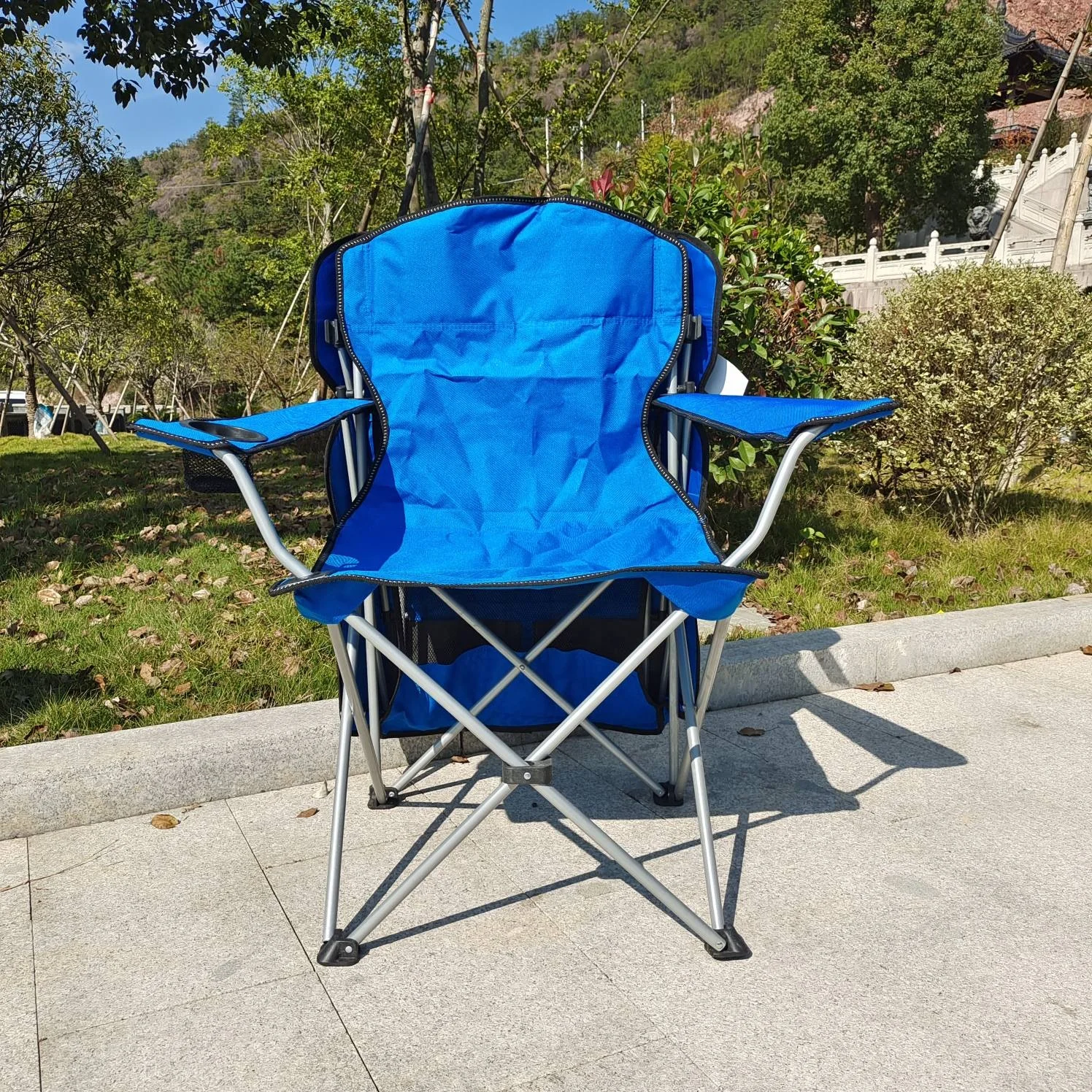 Polar Everest Outdoor Furniture Chair Camping Beach Accessories Products Portable Folding Fishing Chair with Cup Holder Sunshade