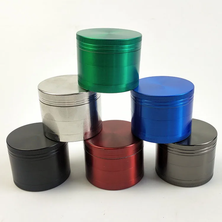  custom logo 4 layers tobacco grinders jar mini hemp spices 4pc metal weed