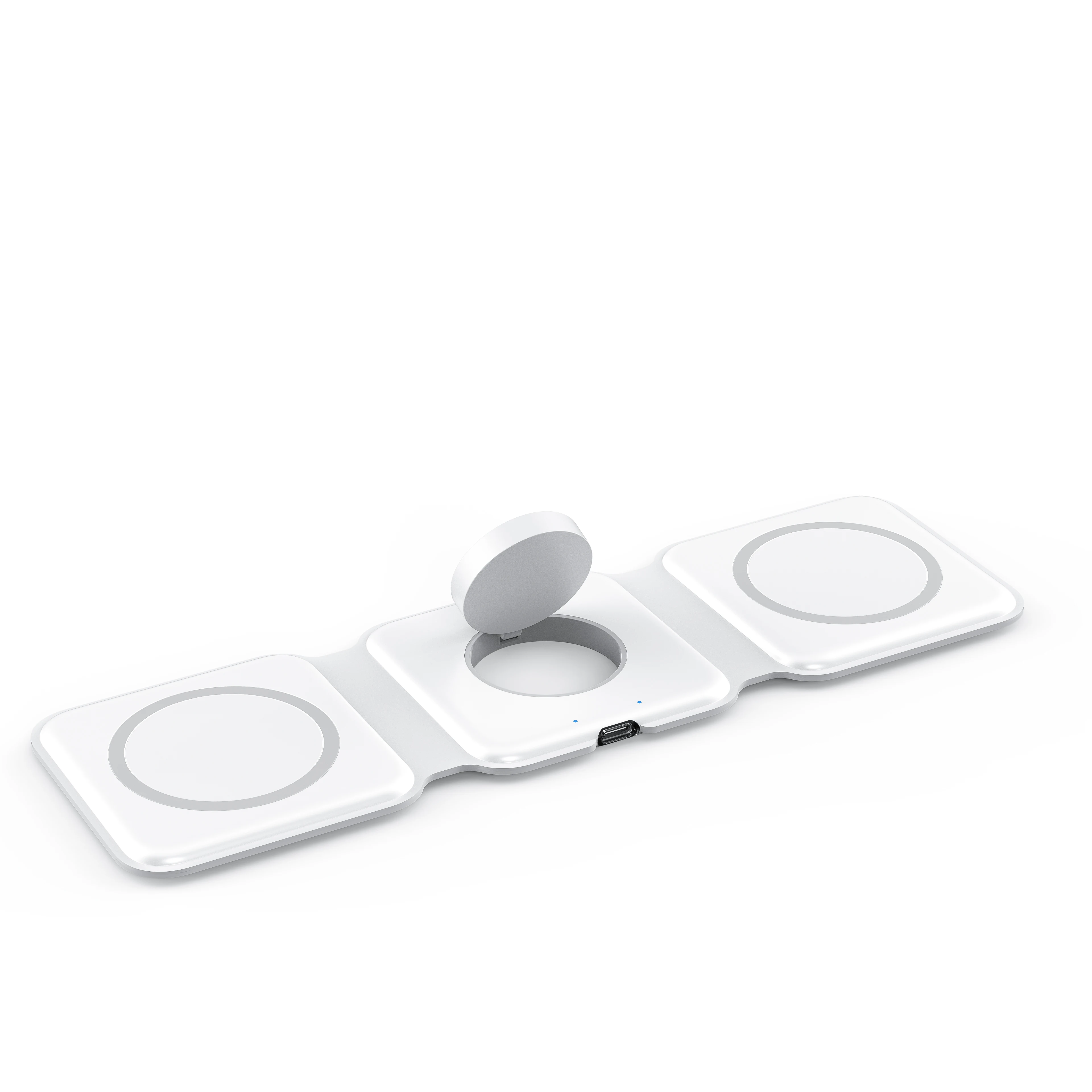 3 in 1 Magnetic Wireless Charger Foldable Fast Charging Station Compatible with AirPods Pro Pad Nano 3 in 1 Wireless Charger