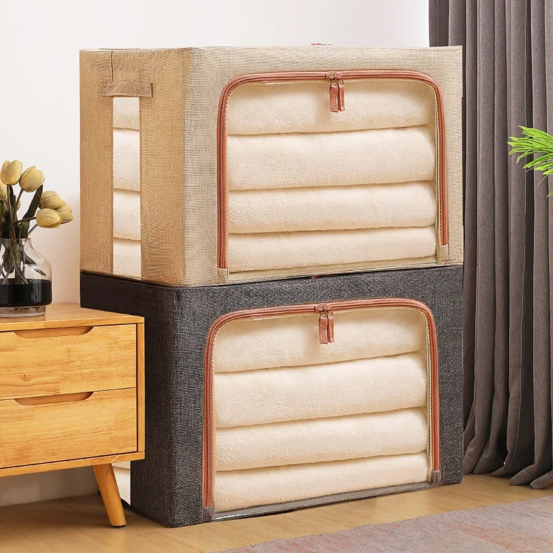 Drawer type storage box Household wardrobe clothing storage artefact cationic foldable storage basket Bedroom organizer