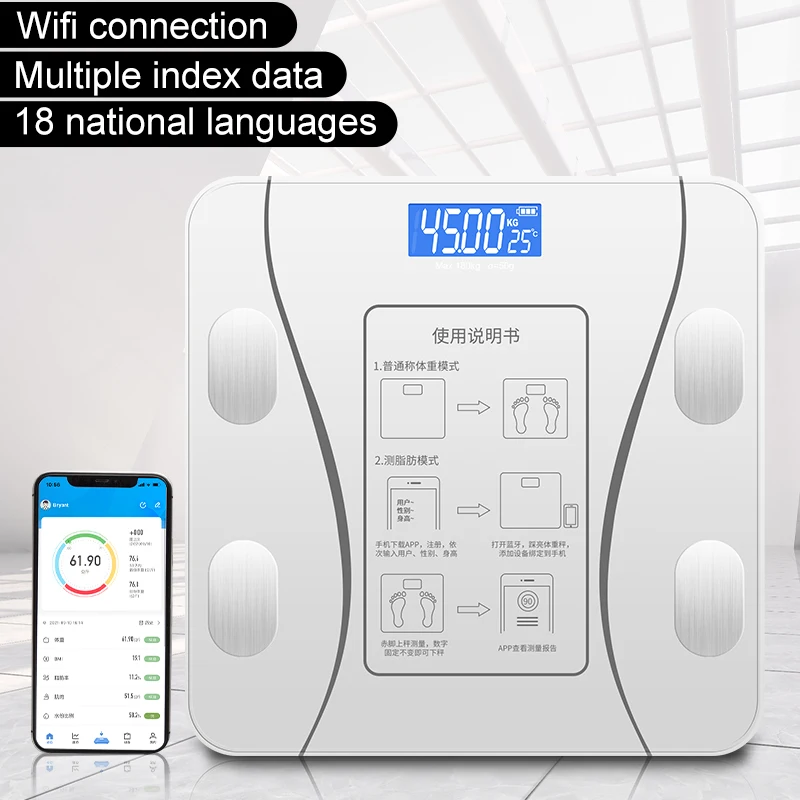 Низкая цена 180 кг портативные весы цифровые весы для телесного жира