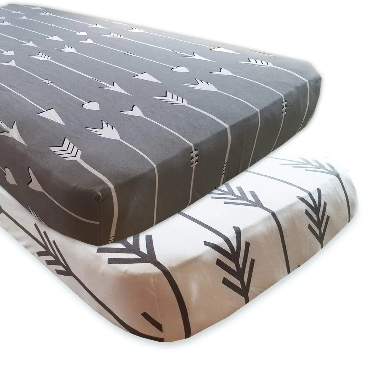 Custom GOTS Organic Cotton Baby Bamboo Muslin Fitted Crib Sheet Set 130*70 cm Newborn Cot Sheets