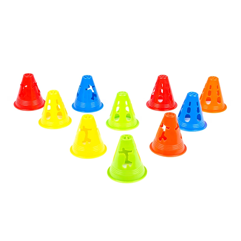 Factory Direct Sales 8cm Roller Skating Pile Windproof Semi-Soft Ice Skates Cone Obstacle Wholesale Cone Skate