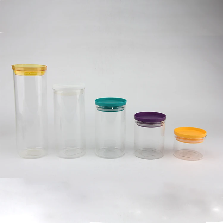 
9oz amber white round honey glass wide mouth food storage jar with plastic lid 