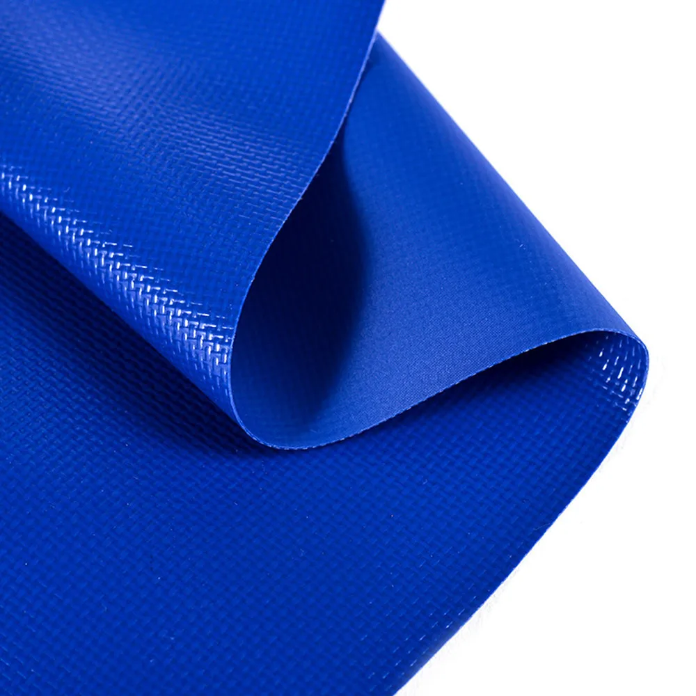 500D 1000D 680gsm Blue Cold resistant PVC tarpaulin for truck, trailer, container cover