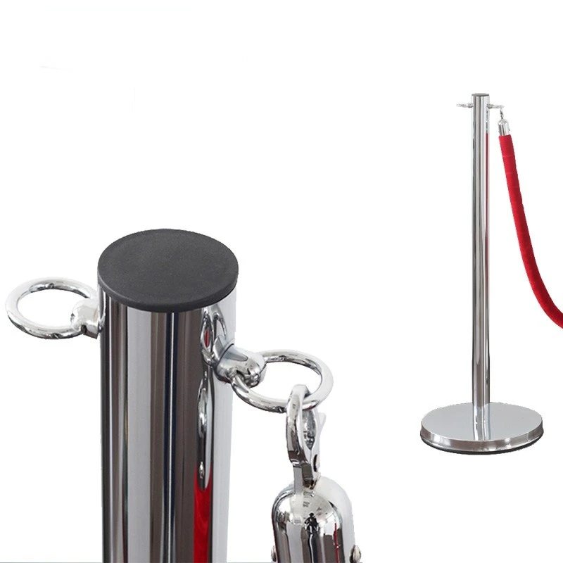 Wholesale Price Bank Queue Line Control Barrier Galvanized Railings Rope Bollards