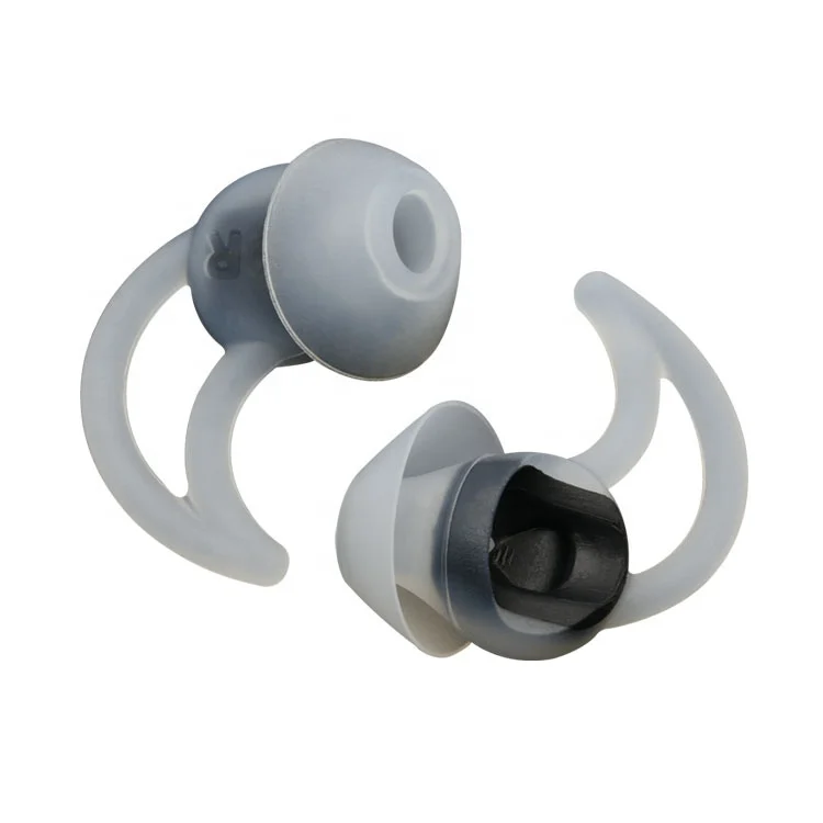 HZ-061 Silicone Replacement Double Color Anti Skid Earbud Tip Earpad Ear Hook for Earphone cover Earphone Hang