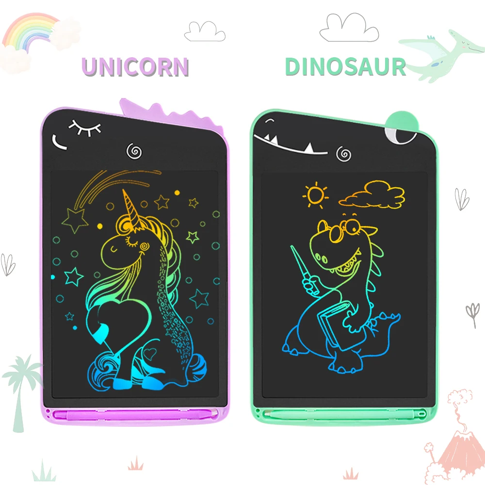 2023 Unicorn Products 8.5 Inch Child Drawing Tablet Tools Cartoon Lcd Writing Tablet Doodle Lcd Writing/drawing Tablet For Kid