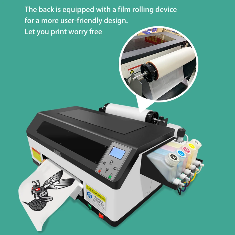 DOMSEM Hot Sell 30cm A3 Dtf Printer Desktop with XP600 Printhead Dtf Printer For Pet Film T-shirt Printing Machine