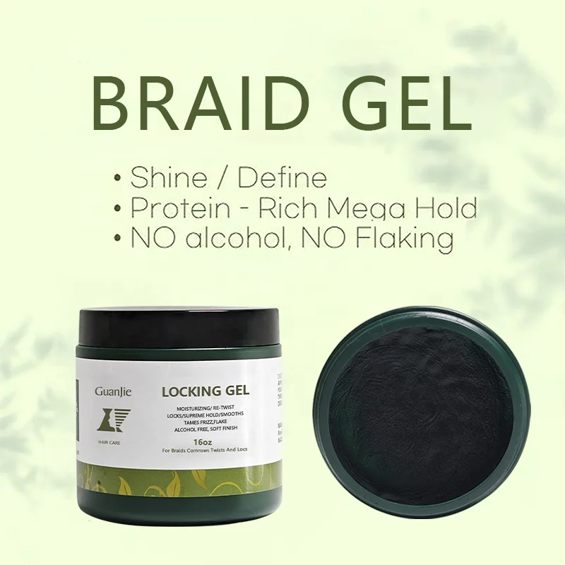 16 oz neat braid private label loc and twist non residue braiding gel extra hold conditioning shining hair gel