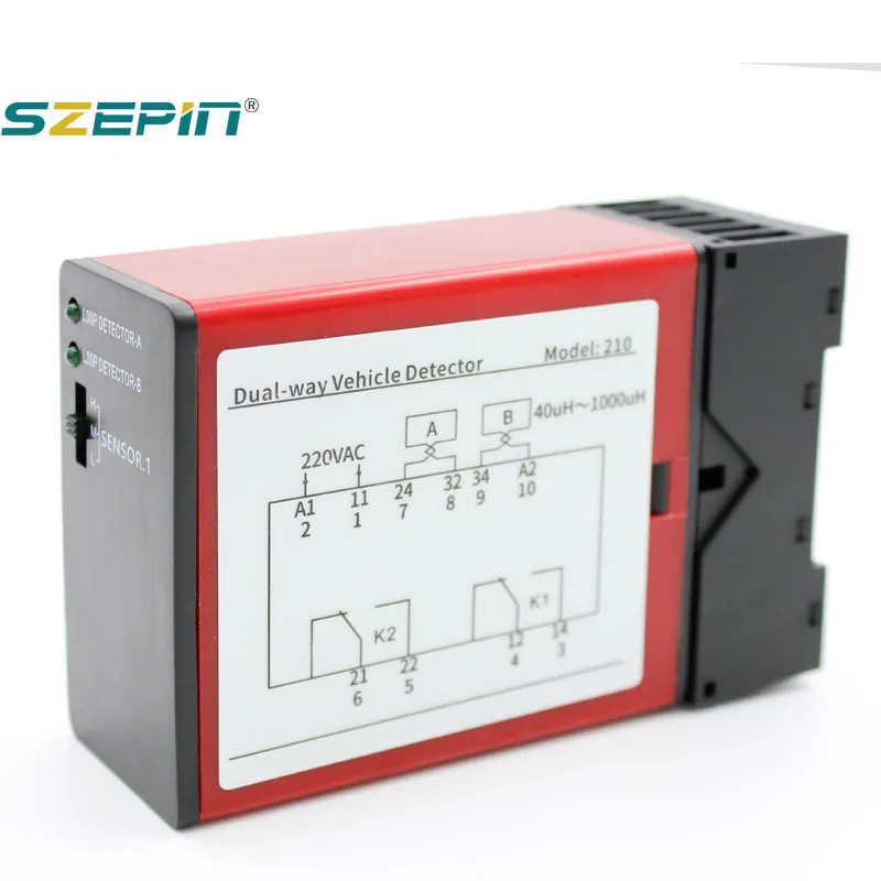 factory price ground inductive double channel loop coil detector vehicle for car parking management toll system