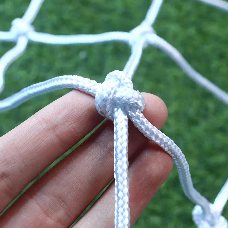 Wholesale high quality Nylon PET PP braided rope sport court  football net nylon mesh football net
