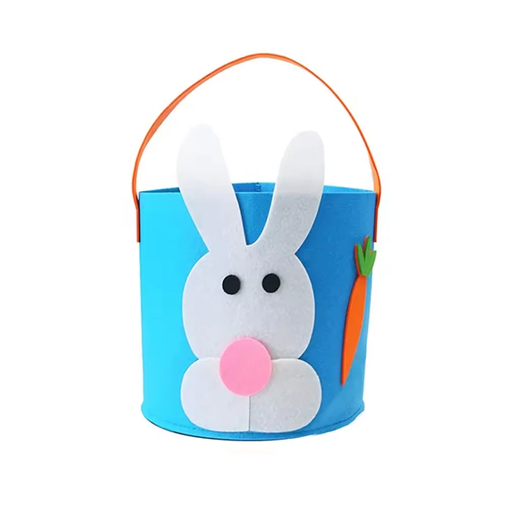 Wholesale Easter Rabbit Bag Gift Bag Felt Fabric Easter Bunny Baskets For Decorations