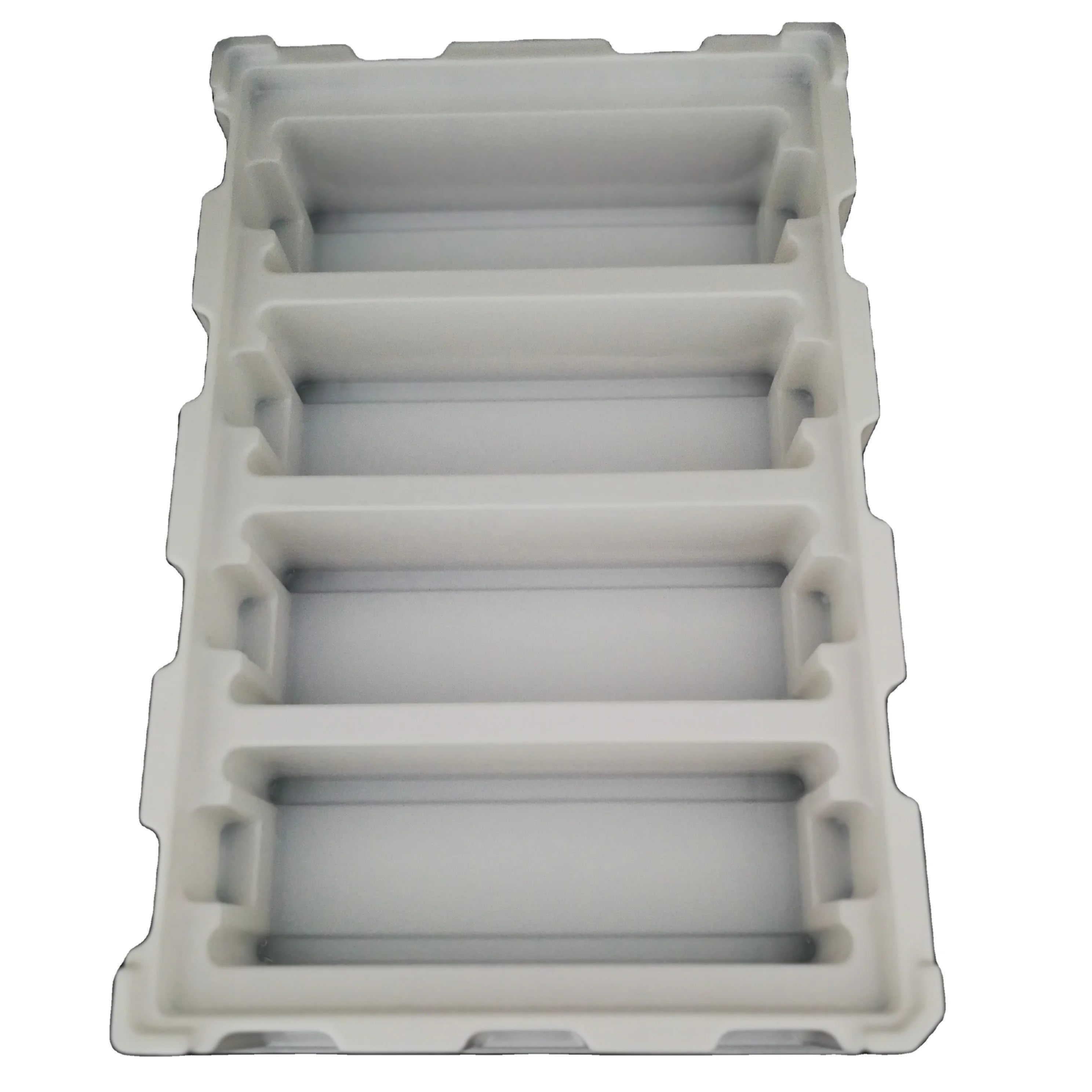 Blister vacuum forming tray for electronic packaging