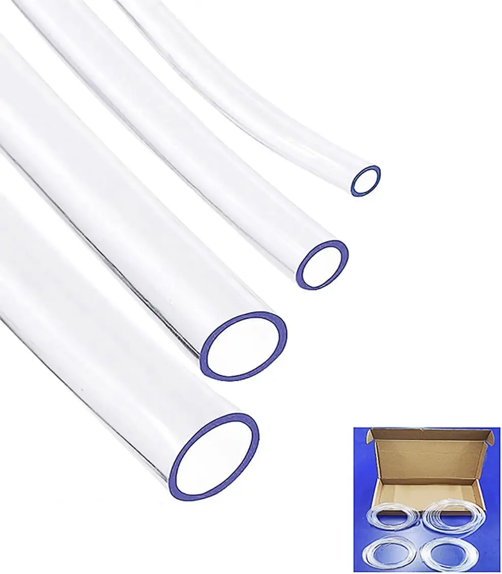 UV Chemical Resistant Low Pressure Flexible Plastic Clear Vinyl TubingHose  PVC Flexible Clear Tubing