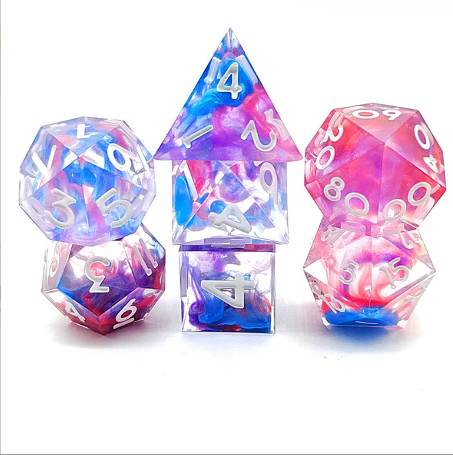 Dungeons & dragons dnd d 7 шт. в наборе упакованы железную коробку ролевые игры острые Угловые полимерные кости с конфетной бумагой