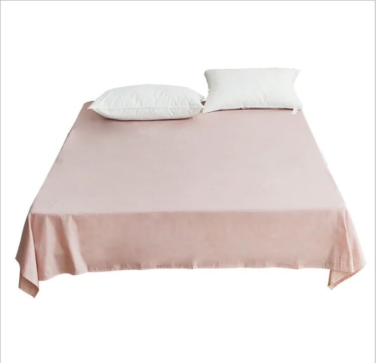 Cheap Wholesale Hotel White Sheets Made of Polyester Cotton