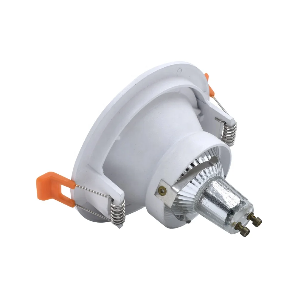 Recessed aluminum light housing GU10 MR16 led spotlight fixture downlight housing