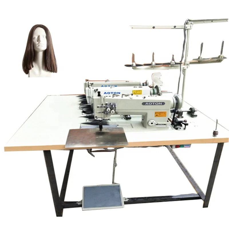 Automated Weave Weaving Hair three head Machine Hair Weft Weaving Sewing Machine