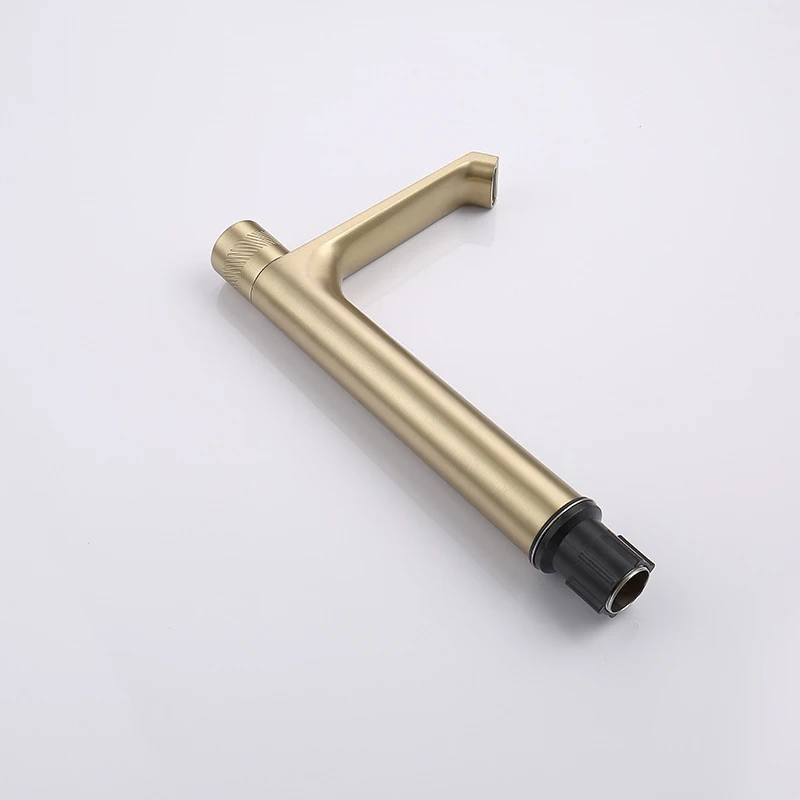 High Sale Personalized Brass Single Hole Bathroom Water Basin Faucet Basin Faucet Button Switch Grey Basin Miser Water Tap Tall