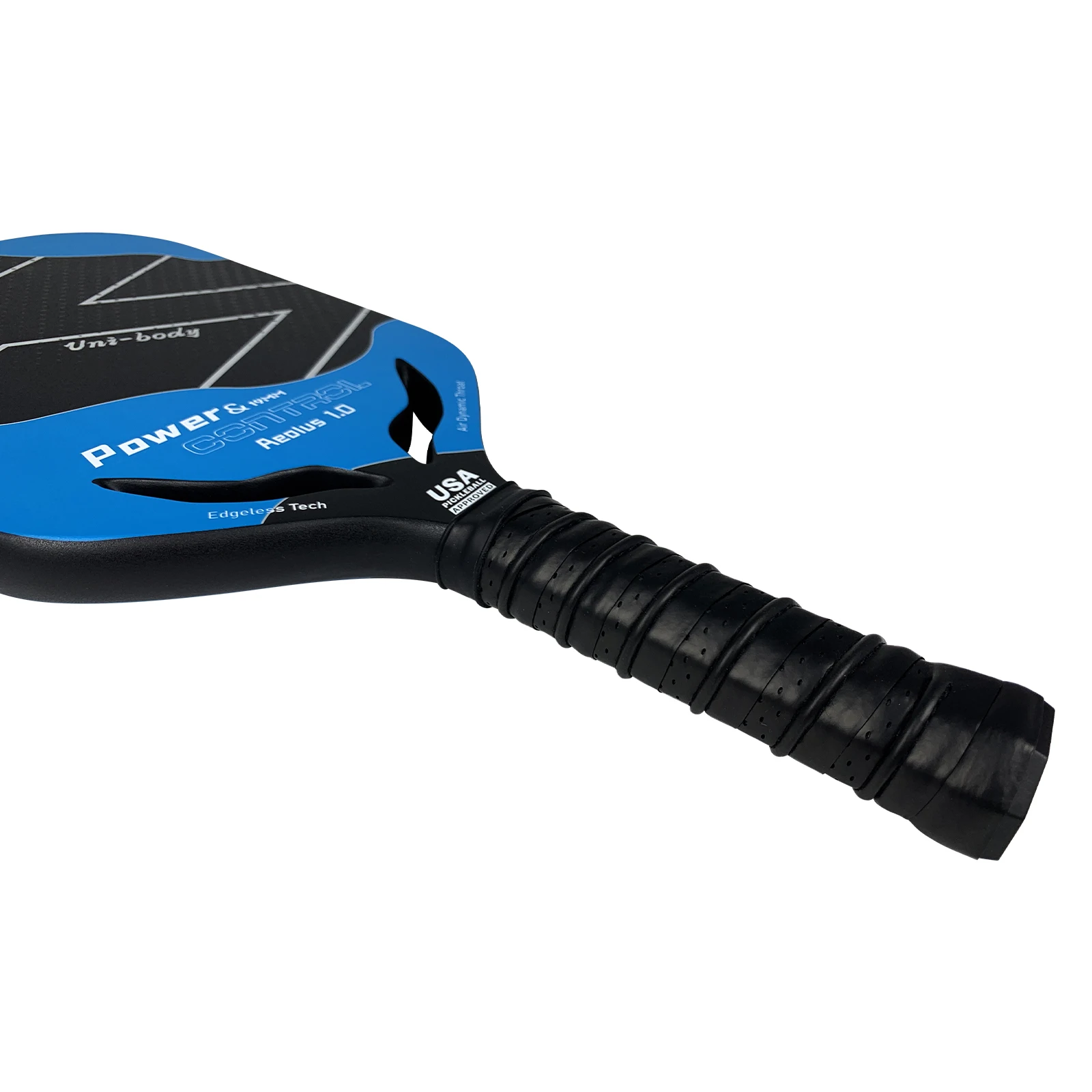 Customized Watermark Graphite T700 Carbon Fiber Edgeless Elongated Thermoforming Pickleball Paddle USAPA Approved