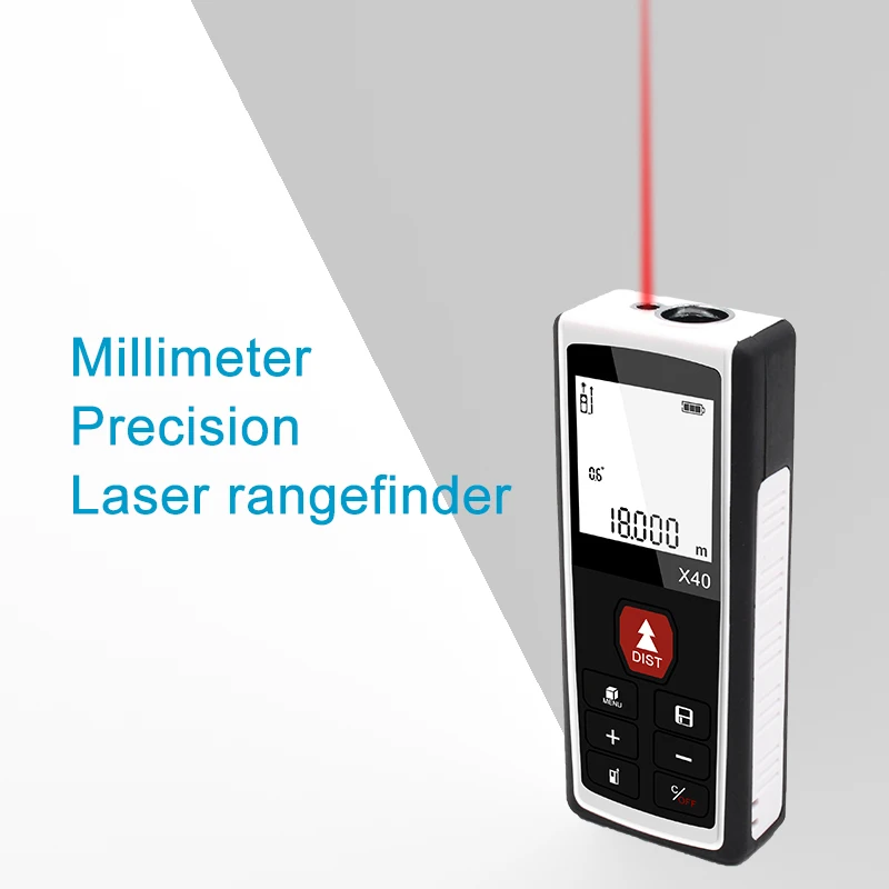 Pocket accuracy laser tape measure digital 100m lazer finder distance meter device small