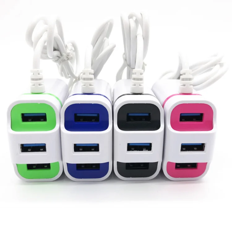 Заводская цена, 2 USB портативное зарядное устройство для мобильного телефона с V8 микро usb кабелем, светодиодная подсветка