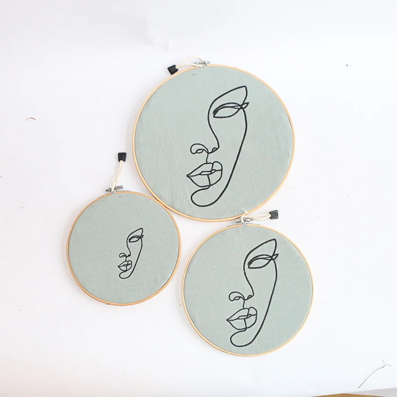 
Modern Art Antique style Factory Wholesale Custom Bamboo Embroidery Hoops Cross Stitch Kits DIY Crafts and Arts 