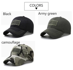 European and American hot products camouflage baseball caps US flag embroidery casual hat United States caps
