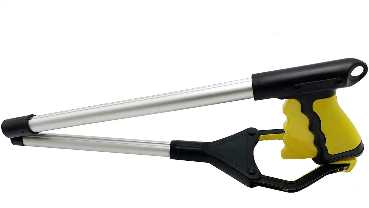 Yellow Foldable Extender Gripper Tool Garbage Picker Reacher Grabber