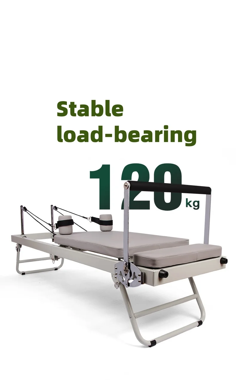 Extended Track Folding Pilates Reformer Equipment Core Yoga Bed Body Balance Training Machine for Home Gym Fitness