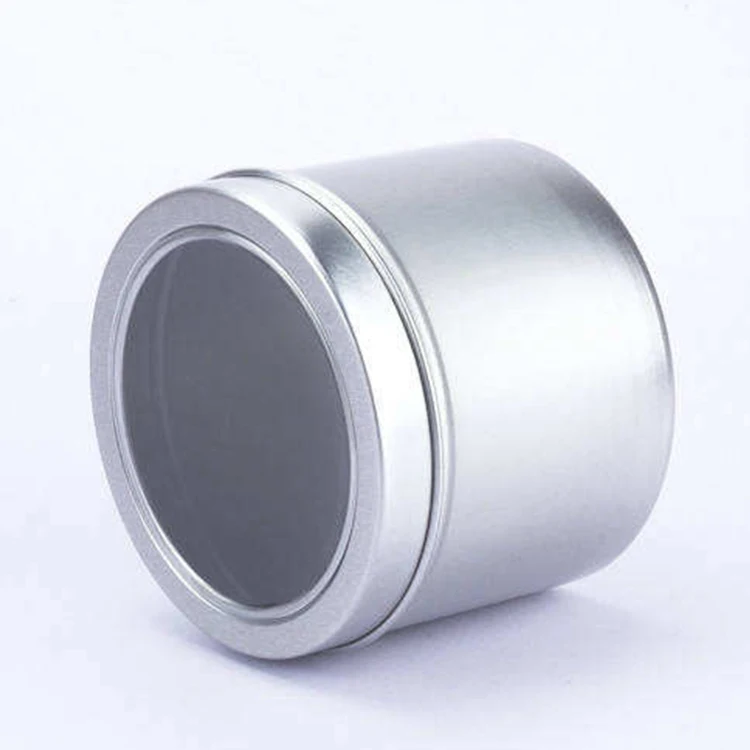 10/15/20/25/50/80/100/120/150/200/250/300ml Custom Round Metal Tin Box Window Cover Metal Tins Wholesales Empty Metal Can
