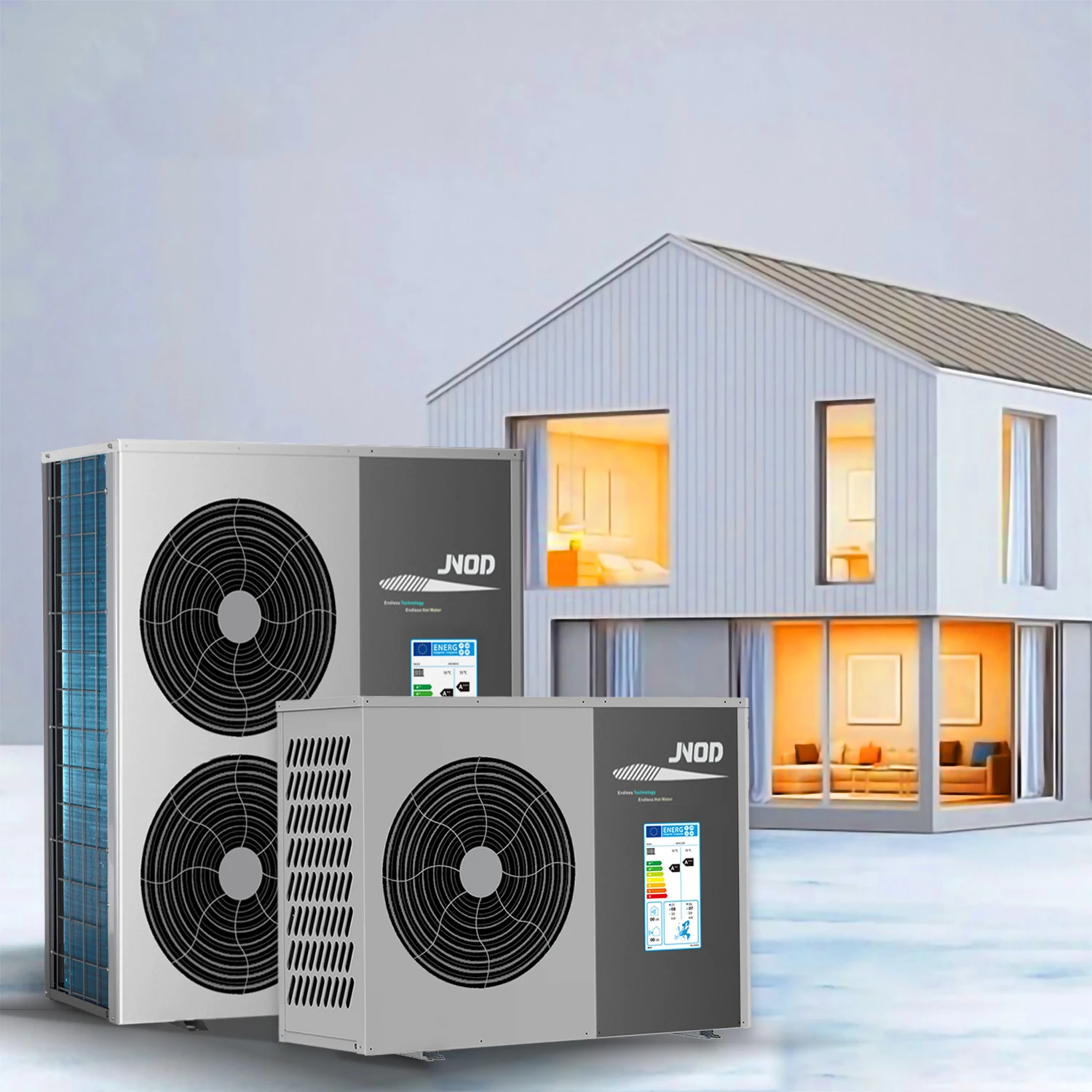 JNOD 10KW 12KW 15KW 22KW R290 Full Inverter Heat Pump Water Heater Split System for Central Heating