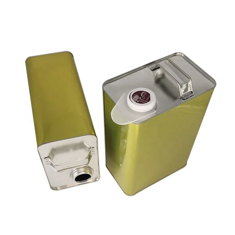 1 галлон 4 литра f Стиль jerry прямоугольный двигатель масла жестяные банки с металлической крышкой и ручкой