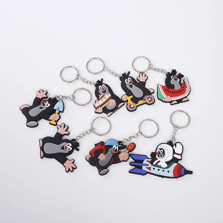 All Type of soft pvc rubber Keychains Wholesale Personalized Custom 3D Soft PVC Rubber Keychains for Promotion Gift and souvenir