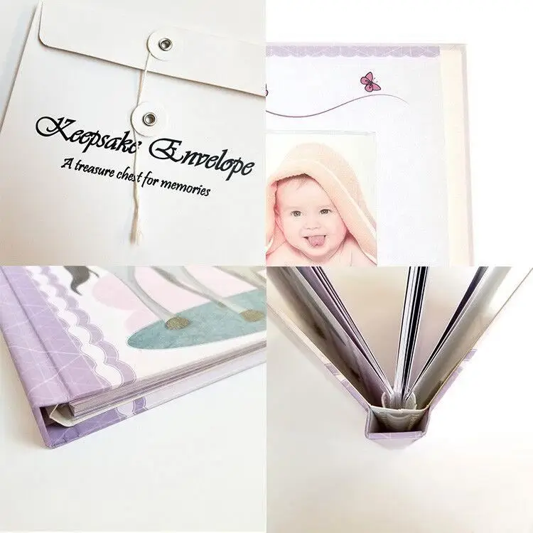 Modern Baby Memory Book and Photo Album for New Parents