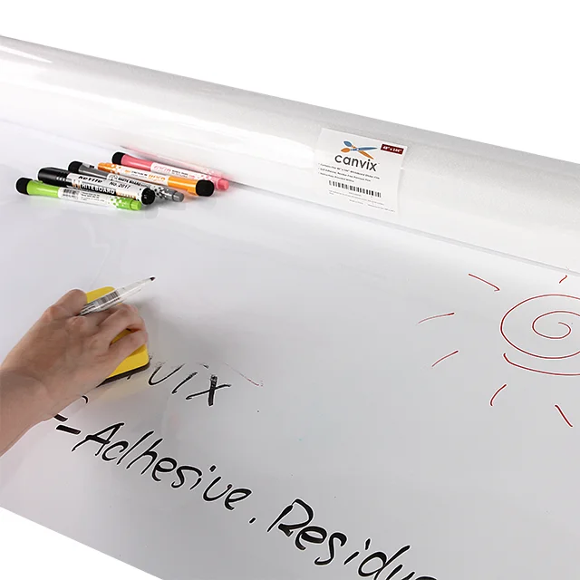 PET Dry Erase Board Glued Whiteboard Sheet Whiteboard Wall Sticker